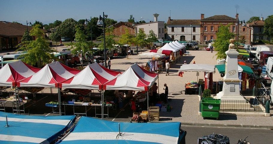 Marché de la commune de Bérat